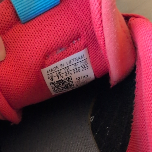 adidas Red and White VL Court 3.0 Sneakers - Picture 3 of 7